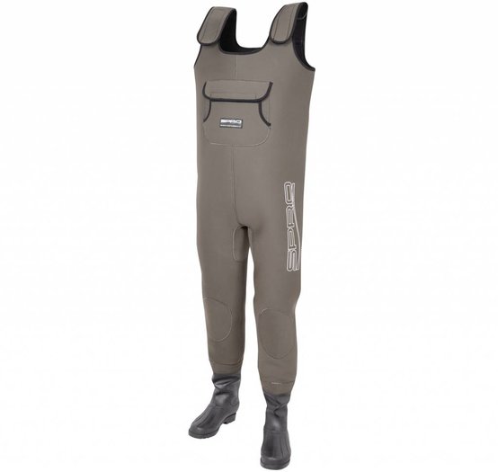 Spro 4mm Neoprene Chest Wader PVC Boots; Waadbroek sielhorsthengelsport