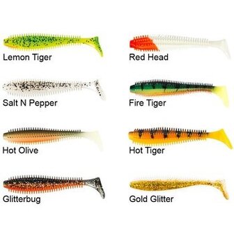 Fox rage spikey shad, 12 cm, red head