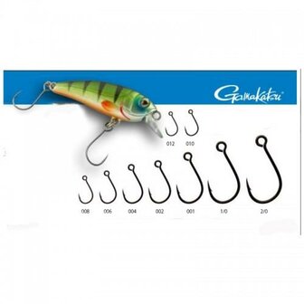 Gamakatsu LS-3423F BL Kunstaas vishaak, zonderweerhaak,  8st.  for minnow/ crank
