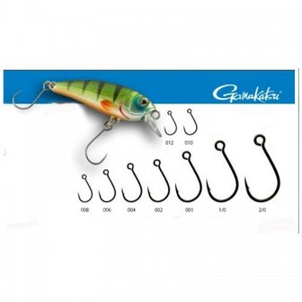 Gamakatsu LS-3423F BL Kunstaas vishaak, zonderweerhaak,  8st.  for minnow/ crank