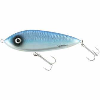 Abu Garcia McJerk Svartzonker,  12 cm- 70gr, Slow Sink, Blue Silver  bij ons nu extra voordelig!!!