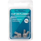 Ctec  Clip on Plummet, knijppeilloodje, 10 gr, 2 stuks