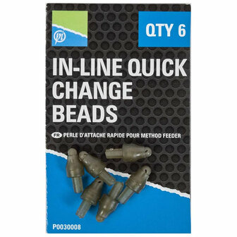 Preston in-line Quick Change Beads, 6 st 