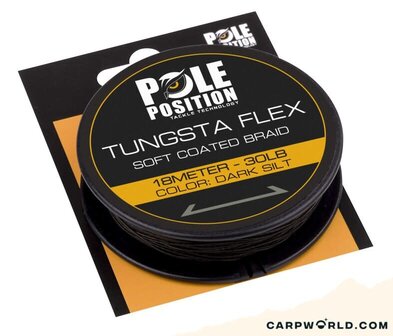 Pole Position Tungsten Flex soft coated braid, 18 m 20 lb