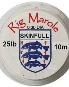 Rig Marole Skinfull, crystal clear coated braid, 15lb, 10 m.   aanbieding op=op