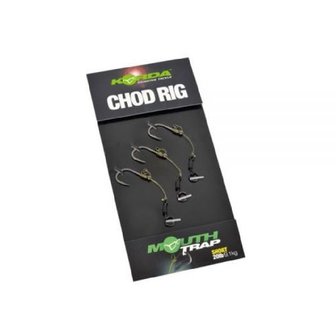 Korda Chod Rig, short, 15 lb, barbless, haak 10