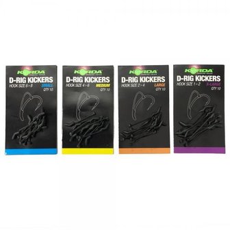 Korda D-rig Kickers ( aligners) in haakmaat 4-6 (M) of h 2-4 (L)  