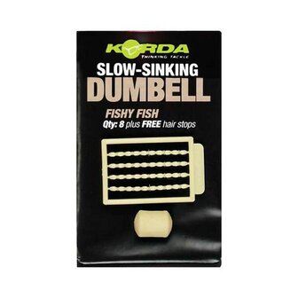 Korda Slow Sink Dumbell 8 mm, fishy fish.   8 st