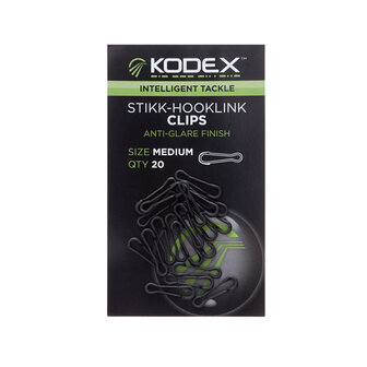 Kodex Stikk Hooklink Clips medium, 20 st
