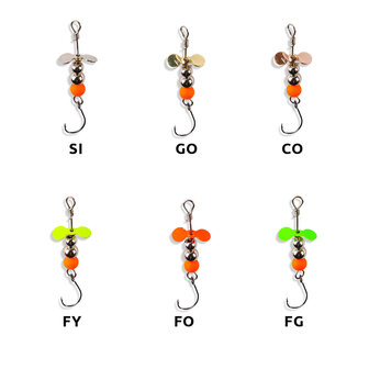 Iron Trout Prop, Forelspinner,  0.9 gr  FY (fluoyellow)