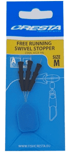 Cresta free running swivel stopper, size m of l.   9 st