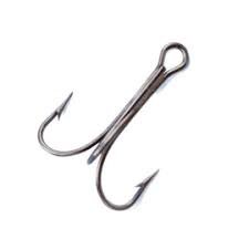 Mustad double/ treble, Brons kleine dreg #12, of 14 . 10 st op=op