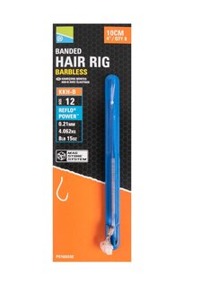 Preston 10 cm Bayonet Hair Rig, weerhaakloos  8 stuks