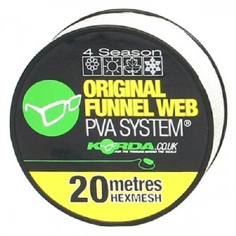 Korda Original Funnel web Pva System, 5 mtr micromesh navulling