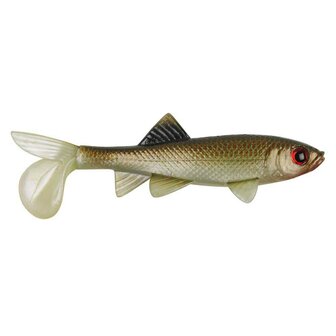 Berkley powerbait Sick Fish, 10 cm. Green Penny Shad, 2 ST