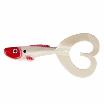 Abu Garcia Beast Twin Tail Shad, 17 cm, 34 gr  red head, 2 stuks