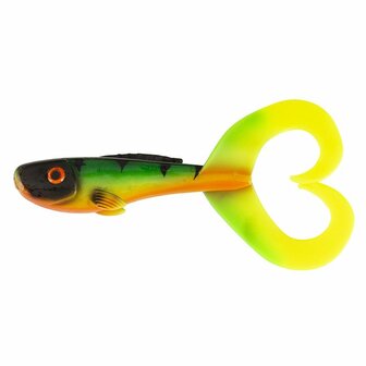 Abu Garcia Beast Twin Tail Shad, 17 cm, 34 gr .2 stuks.Fire Tiger