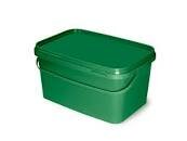 Square Bucket 5l. voeremmer, groen