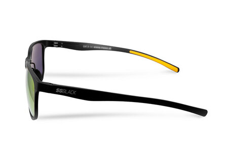 Polarized Sunglasses Delphin SG Black -Orange glasses, zwart Aluminium frame                   enkele stuks/  kleine voorraad, dus op=op