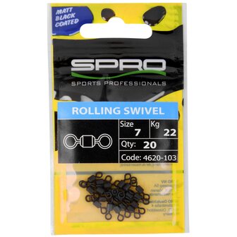 Spro rolling swivel, 13 st maat 1/  trekkracht 47 kg