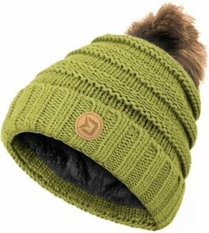 Folkschool Winter Hat, groene Muts, fleece gevoerd
