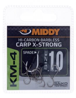 Middy Hi Carbon Carp-x strong Witvishaak, zonder weerhaak, 10 st     op=op