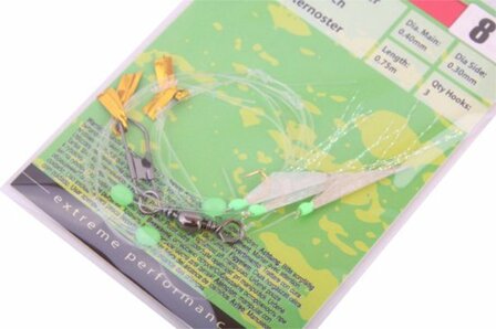 Spro haringpaternster, haak 6, 75 cm 2 hooks, 0.30mm     op=op
