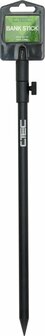 C-tec zwarte alu bankstick, 40-70cm