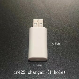 S&auml;enger USB Chargerkit, kleur groen 4 holes, fishing float battery kit incl 2 battery cr425