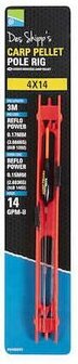 Preston Carp pellet Pole Rig , 4x16 vistuigje 3 mtr. 