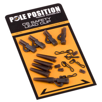 Pole position CS Safety lead clips, 5 st