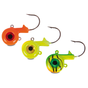 iron claw bigeye fireballs heads, 30gr, Fg (fire green), 2 st