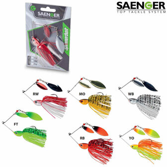 S&auml;nger spinnerbait 14 gr zilverwit -black