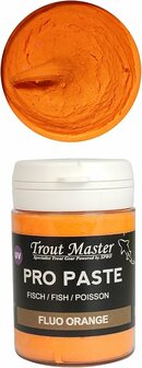 Spro trout master Pro Paste, drijvend forellendeeg,  fluo-orange met knoflooksmaak, 60 gr