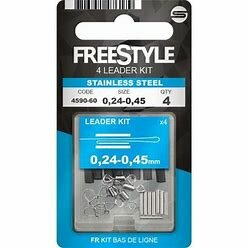 Spro Freestyle leader kit, 0.24-0.45mm, 4 st