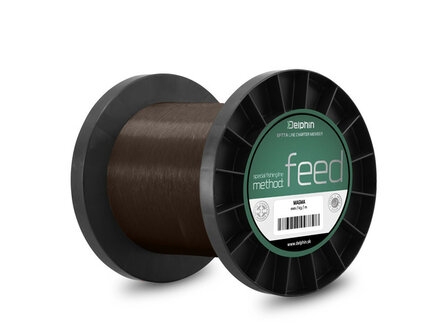 Delphin voordeel spoel nylon Meth Feeder, bruin, 500 mtr. 0.18 of 0.20mm              beperkte voorraad