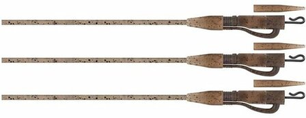 Fox Naturals Tubing leadclip Ready Rigs, size 7. 3 st.