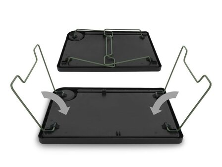 opvouwbare voer&amp; accessoire tafel; bivvy-table, afm.52x35 cm
