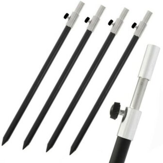  alu bankstick 30- 45 cm, per stuk                                