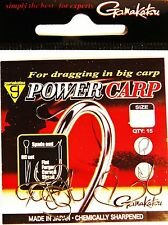 Gamakatsu power carp hook, zonder oog, geen weerhaak, 10 st