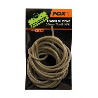 Fox tungsten leader silicone , 0,5mm, 1,5 mtr khaki