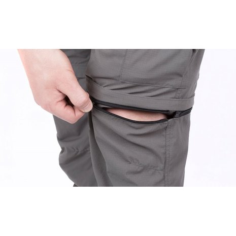 Preston Zip-off Cargo Pants, (X)XL pantalon grijs met riem
