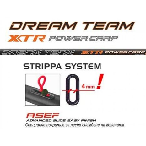 Trabucco Dream Team XTR Power Carp 8006, 8m met Power Kit            Superaanbieding op=op !!!