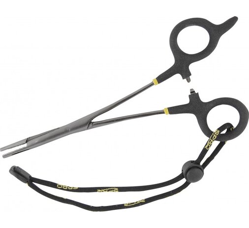 Spro forceps, straight nose, 16 cm