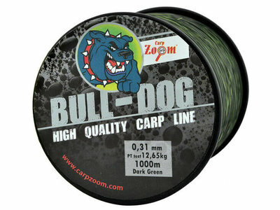 CarpZoom Bulldog Zee, Roofvis of Karperlijn, fluo geel, 0.31 of 0.35mm, spoel 1000 mtr