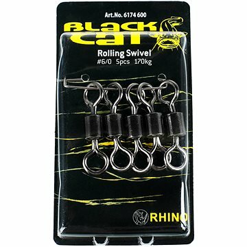 Black cat Rolling Swivel, 6/0, 170 kg,  5 stuks
