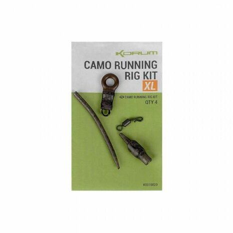 Korum Camo Running Rig Kit, small, 4 st