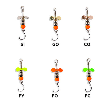 Iron Trout Prop, Forelspinner,  0.9 gr  FY (fluoyellow)