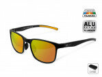 Polarized Sunglasses Delphin SG Black -Orange glasses, zwart Aluminium frame                   enkele stuks/  kleine voorraad, dus op=op