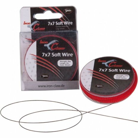 7x7 soft wire, 5mtr. 18 kg, brown    op=op